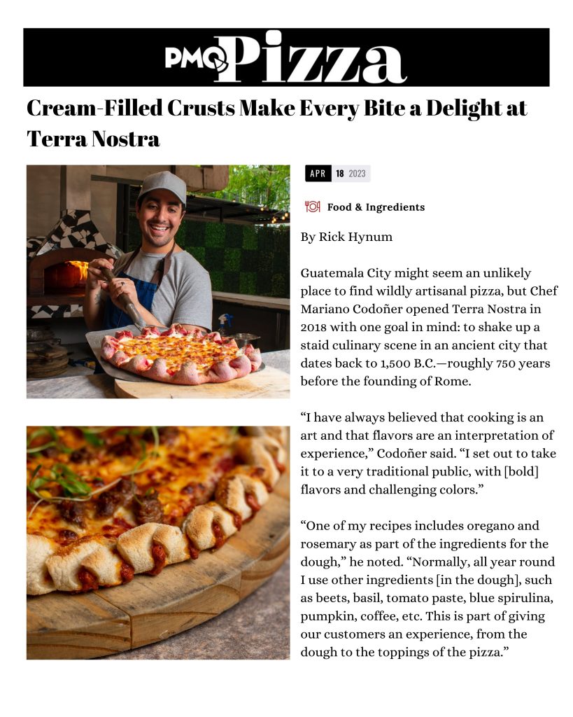 Chef Mariano Codoñer en revista PMQ Magazine