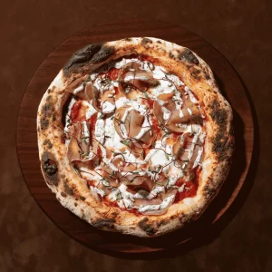 Pizza de salami y Eneldo Terra Nostra